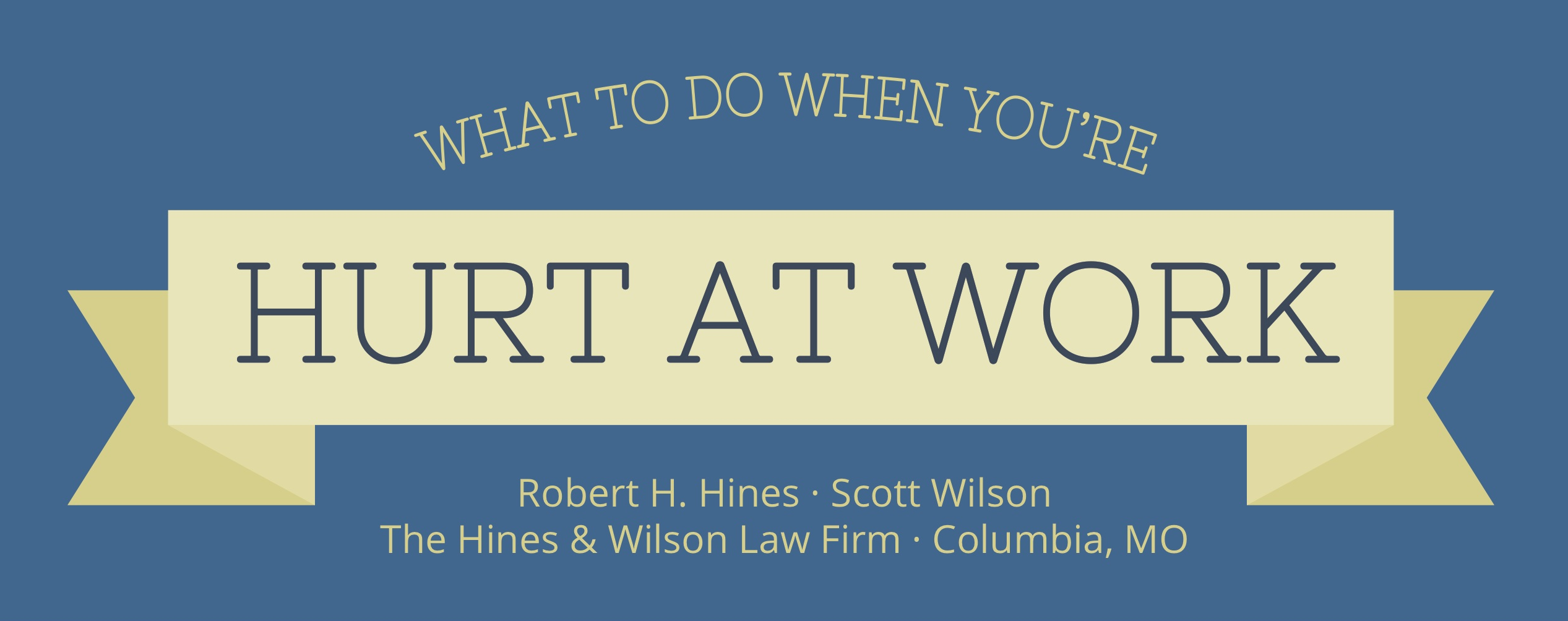 what to do when you're hurt at work infographic header